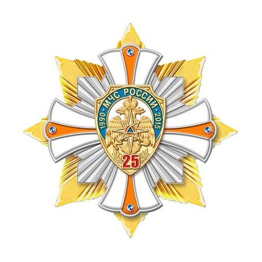 Знак «25 лет МЧС России» #5